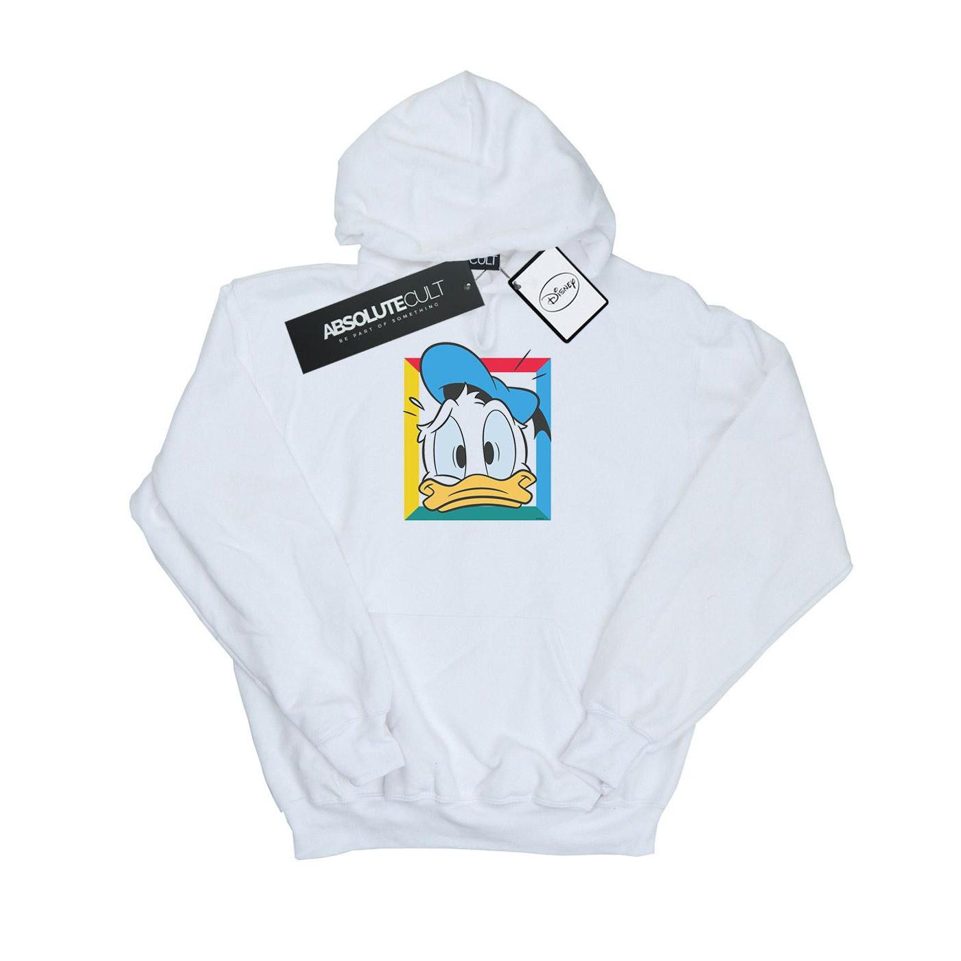 Disney Jongens Donald Duck Panicked Hoodie (Wit)