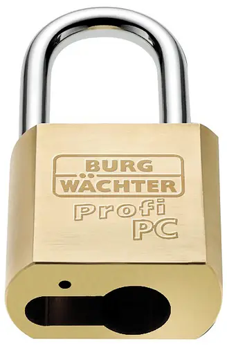 Burg Wächter Profi 116 PC 50 Vorhängeschloss Messing Profilzylinder-Vorhangschloss