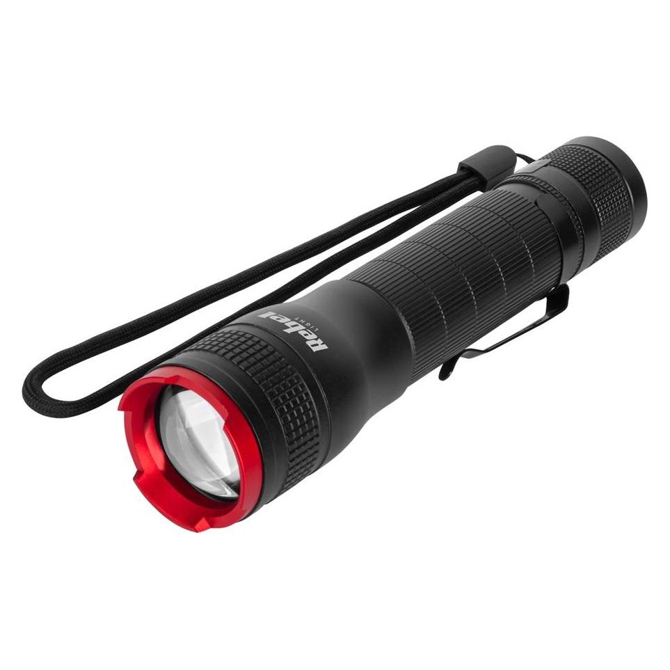 Rebel Wiederaufladbare Handheld-Taschenlampe - 800Lm (24 cm, 800 lm) (URZ0927-1)