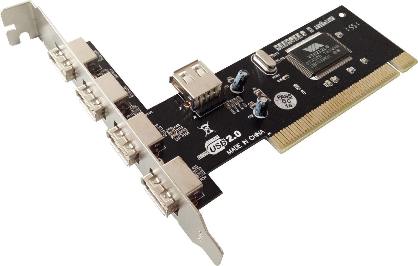 Microconnect MC-USB-NEC2.0 PCI USB 2.0 Expansion Card 4 External + 1 Internal Port