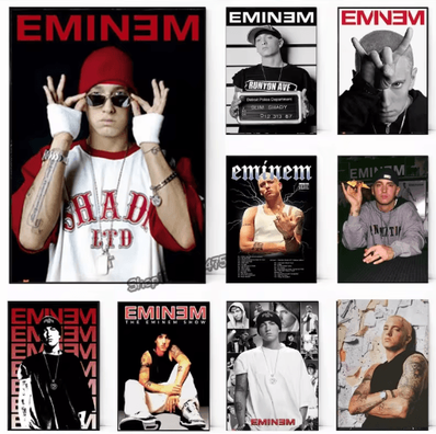 Inspire Picks Eminem Rap Music Wall Art Hip Hop Canvas Print Poster o 50x70cmnoframe