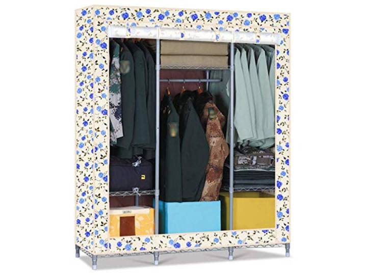 SDGBCXD Tragbarer Kleiderschrank, Lagerschrank, Standschrank, Stoffschrank, tragbarer Kleiderschrank
