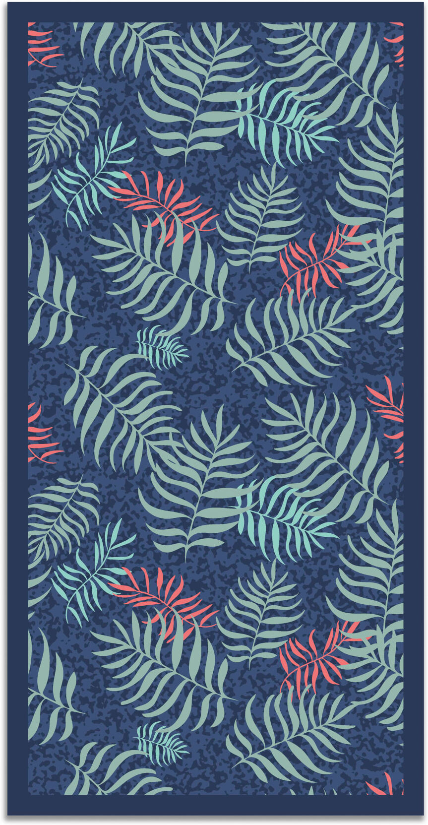 Home and Living Tapis vinyle feuille 120x170cm Bleu 170x0x120cm