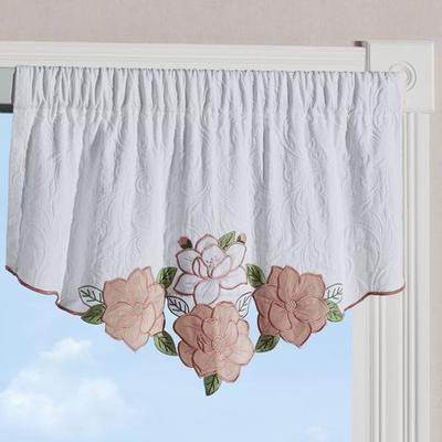 Touch of Class Lovington Ascot Valance White 36 x 22, 36 x 22, White