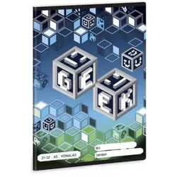 Geek: Liniert Heft – ab 4. Klasse, A5