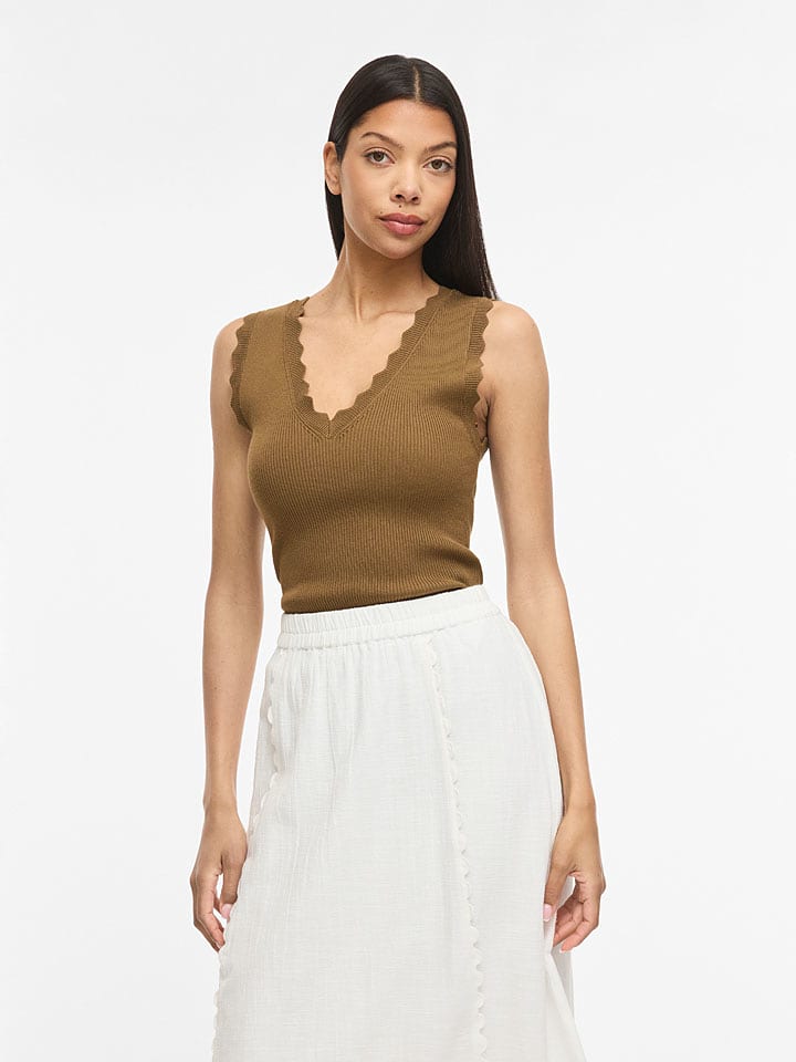 Vila Top in Beige - M