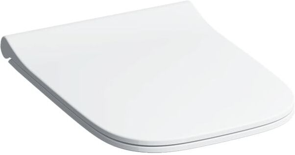 Geberit Smyle Square WC-Sitz 500688011 weiss, mit Absenkautomatik, Scharniere chrom
