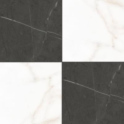 The Tile Life Gambit Checkerboard 8 x 8 Matte Porcelain Floor and Wall Tile