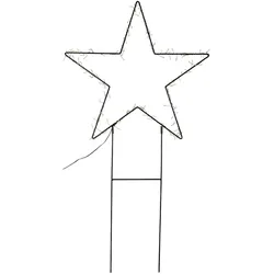 MARELIDA LED Gartenstecker Stern Leuchtstern Lichterstern H:115cm Weihnachtsdeko f. Außen