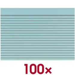 OTTO Office Karteikarten liniert 100 Stück blau