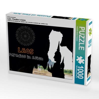 CALVENDO Puzzle Ein Motiv aus dem Kalender Laos - Paradies in Asien | 1000 Teile Lege-Größe 64x48cm Foto-Puzzle für glückliche Stunden