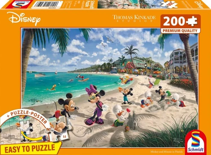 Schmidt Spiele Thomas Kinkade Studios: Disney - Mickey & Minnie in Florida (200 Teile)