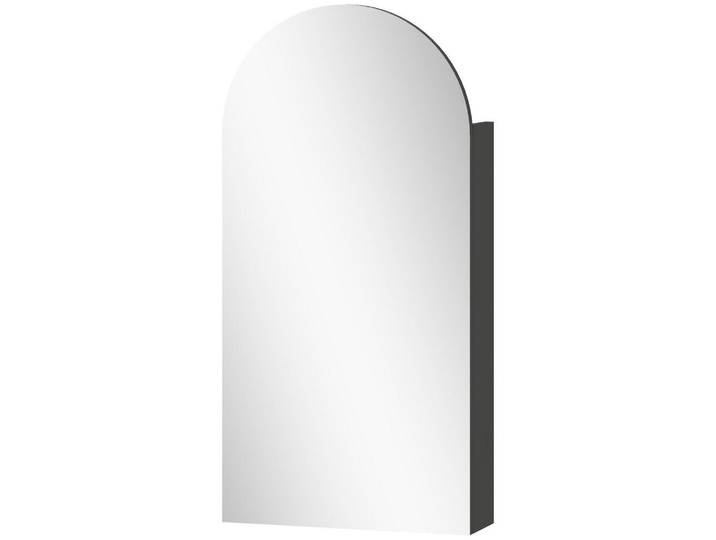 Homcom Hängender Badschrank mit Regalen, Schwarz, 3 Fächer, 12x80x40 cm, Badezimmer, Badezimmerspiegel, Spiegelschränke