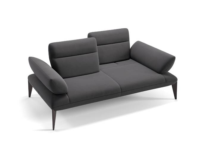 Stoffgarnitur Designsofa 2-Sitzer LAZIO Designersofa