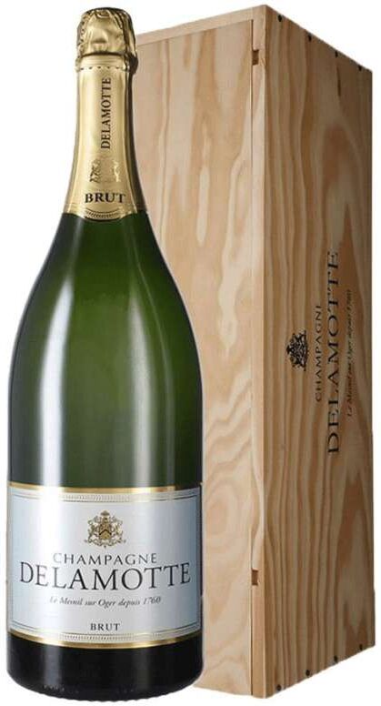 Champagne Delamotte Brut 6L - Elegante espumoso francés de 600cl con 12% de graduación