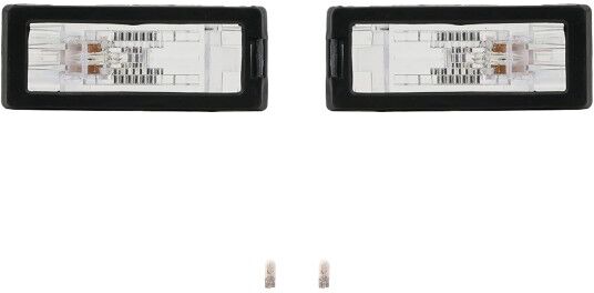 NP24 2x Kennzeichenleuchte + Leuchtmittel Set Links & Rechts passend für Dacia Logan