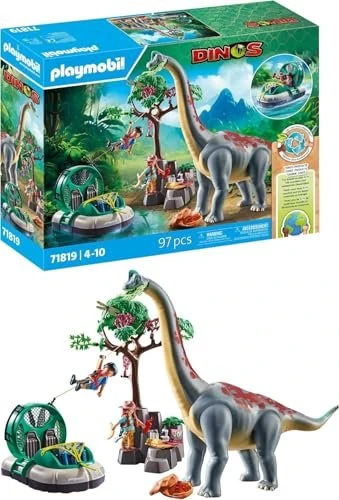 Playmobil 71819 Brachiosaurus und Hovercraft