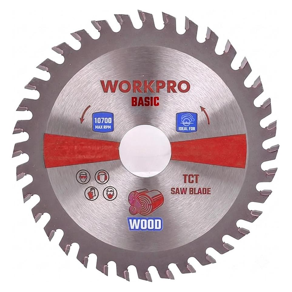 Workpro Saw blade for wood, basic, ø125 x 22.2 mm x 36 teeth (66299709)