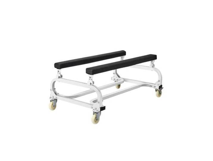 VEVOR Chariot de jet ski\, capacité de 590 kg\, support de jet ski pour déplacer les embarcations\, chariot de déplacement robuste\, couchettes réglables\, 4 roulettes\, 2 freins\, pour kayaks\, aéroglisseurs