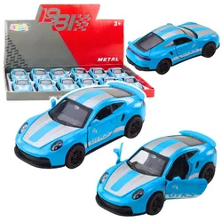 Rennwagen aus Metall mit zu öffnenden Türen, blau, GTRS, Maßstab 1:43