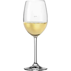 Leonardo Daily Weißweinglas mit Einschenkhilfe 0,1 l / 0,2 l - 6 Stück (Gravur)