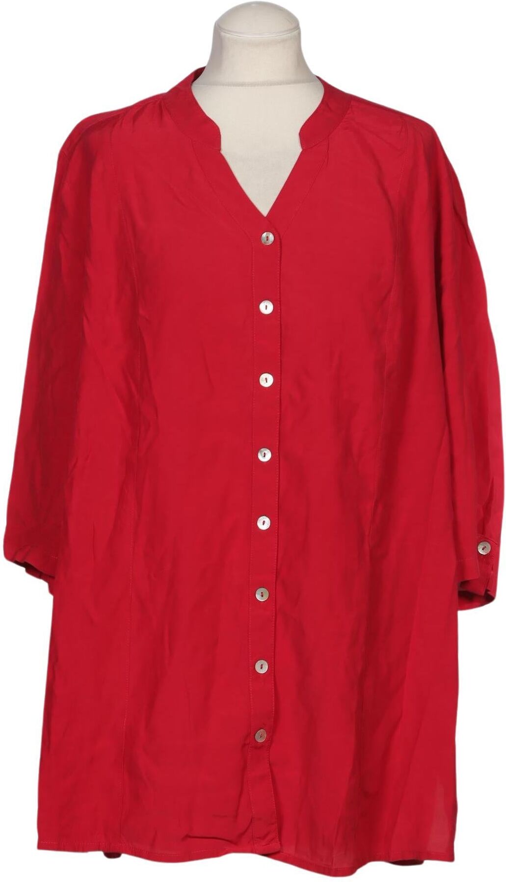 Ulla Popken Damen Bluse, Rot, Gr. M, Viskose - Second Hand