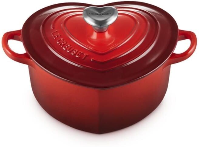 Bräter LE CREUSET "Ø 20 cm", rot (kirschrot), Ø:20cm, Töpfe, Bräter kirschrot 1,9 l + Ø 20cm