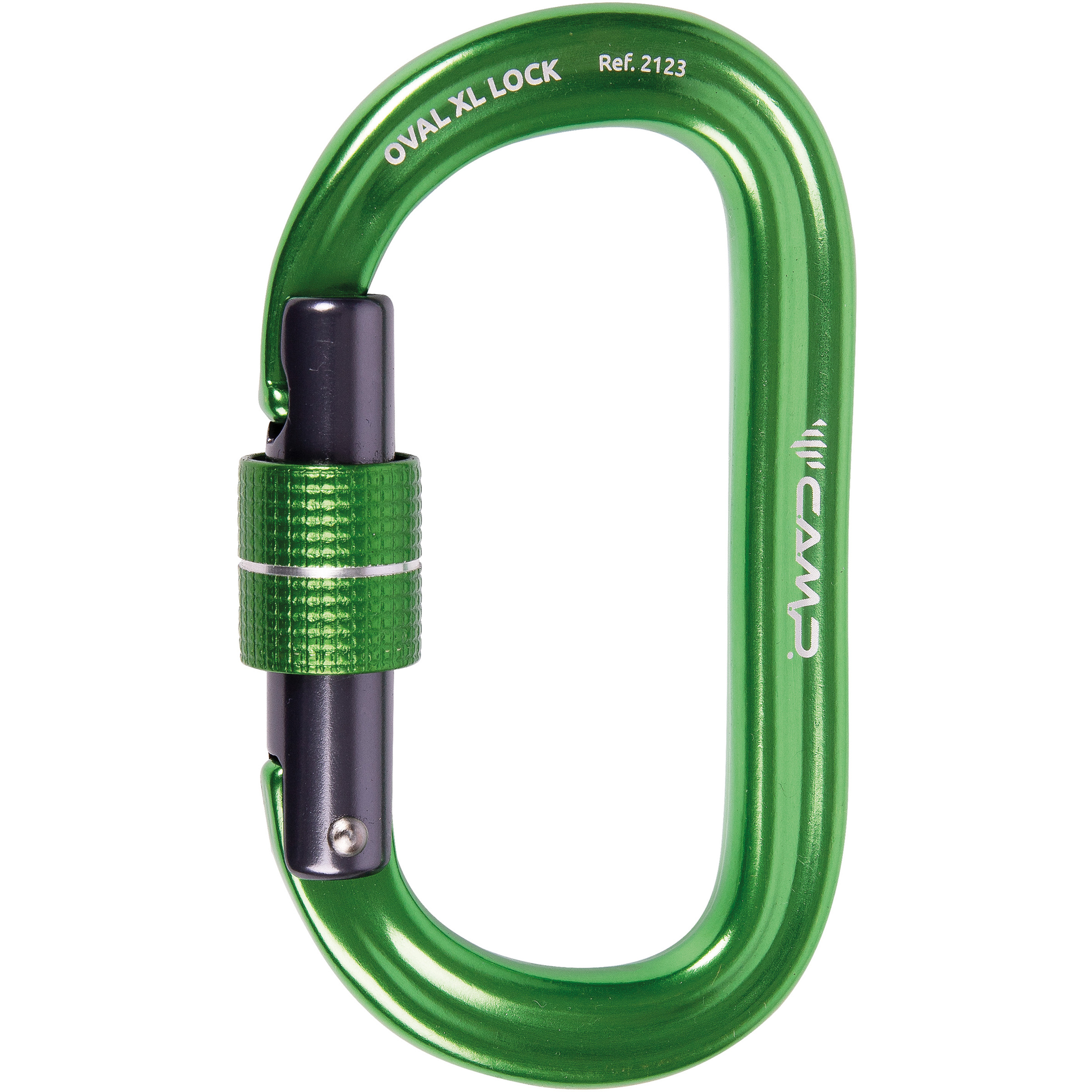 Camp Oval XL Lock Karabiner Klettersteigkarabiner gruen Trekking