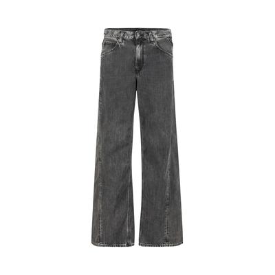 Loose-fit-Jeans REPLAY "Replay Hosen FP", Damen, Gr. 26/30, Länge 30, grau (dunkelgrau), 50% Baumwolle, 40% Lyocell, 10% Modal, unifarben, Jeans