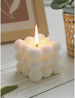 On Spot Shop Handmade Creative Ball Shaped Soy Wax Magic Cube Aromatherapy Candle, Luxury Wedding Favor Gift & Unique Decorative Handmade Creative Ball Shaped Soy Wax Magic Cube Aromatherapy Candle, Luxury Wedding Favor Gift & Unique Decorative