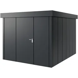 Hörmann Metall-Gerätehaus "Juno" mit Flachdach, JFD11 - Design, 262 x 310 cm (B x T),anthrazit,
