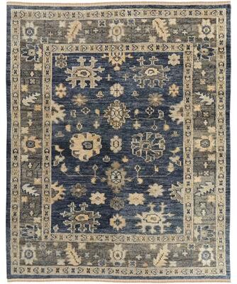 Grand Bazaar Foxboro Hand Knotted Floral & Botanical Traditional Area Rug