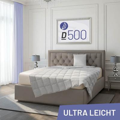 Gänsedaunenbettdecke SCHLAFSTIL "D500", weiß, B:155cm L:200cm, 100% Baumwolle, Bettdecken, hergestellt in Deutschland