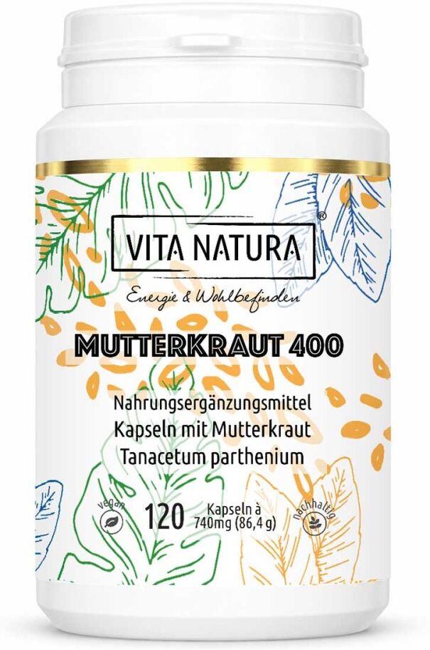 Vita Natura Mutterkraut 400 mg Kapseln 120stk