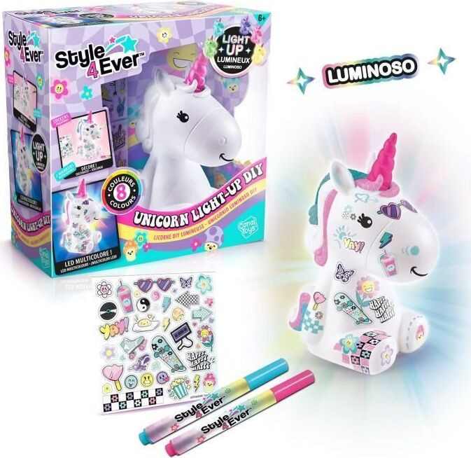 Canal Toys Style 4 Ever Y2K Eenhoorn Lichtgevende Decoratieset voor Kinderen Collector's Editie