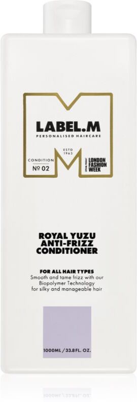 label.m Royal Yuzu après-shampoing pour cheveux indisciplinés et frisottis 1000 ml