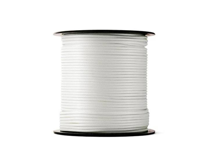 SNURO Nylontouw (3mm, 100M, wit) - Gevlochten polyamide paracord voor elke toepassing - Slijtvast en sterk - Breekkracht 170kg