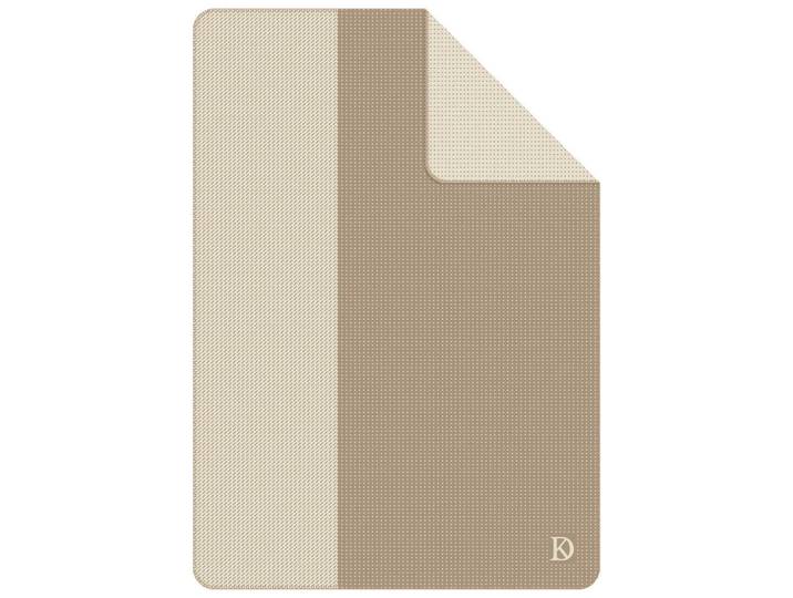 Dieter Knoll Decke Skadi, Beige, Streifen, 150x200 cm, Oeko-Tex® Standard 100, Kettelrand, Heimtextilien, Wohntextilien, Decken, Kuscheldecken