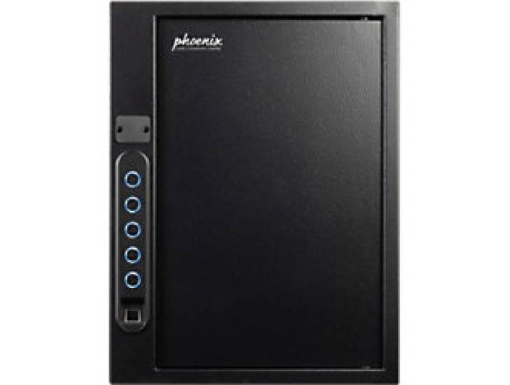 Phoenix Schlüsseltresor Fingerprint 60 Haken Fingerabdruckschloss KS0021F Schwarz 4,5 L