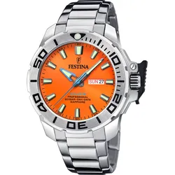 Festina Quarz Herren The Originals F20665/5 - orange,silber - 46.3mm