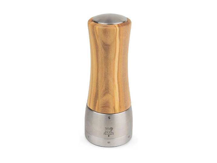 Salzmühle PEUGEOT Madras 16 cm , braun (nature), H:18cm, Küchenmühlen, Salzmühle