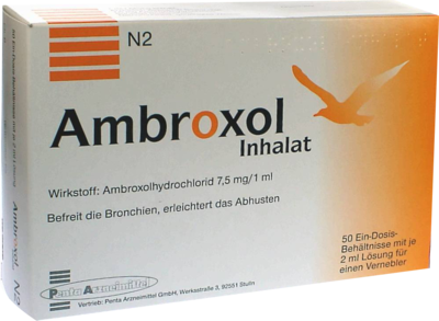 Penta Arzneimittel GmbH AMBROXOL Inhalat Lösung für einen Vernebler 50X2 ml 03560863