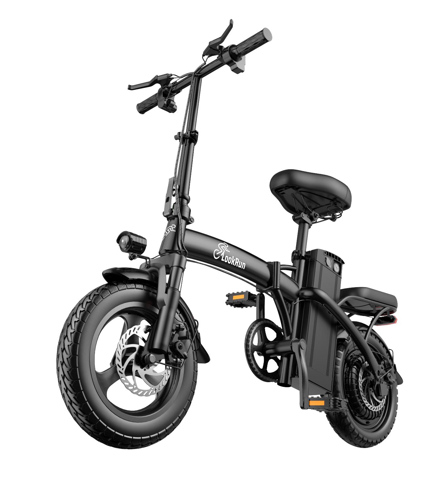 G11 klappbares 14-Zoll-Elektrofahrrad für Erwachsene, Doppelscheibenbremsen, bis 150 kg Traglast