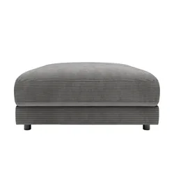 Jette Home Element Hocker in Cord Modulsofa Sila ¦ grau ¦ Maße (cm): B: 100 H: 43 T: 127.0