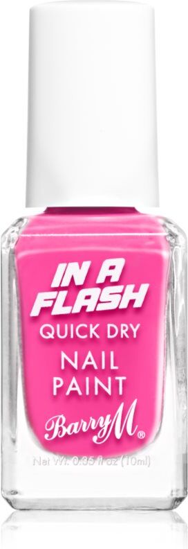 Barry M IN A FLASH quick-drying nail polish shade Pink Burst 10 ml