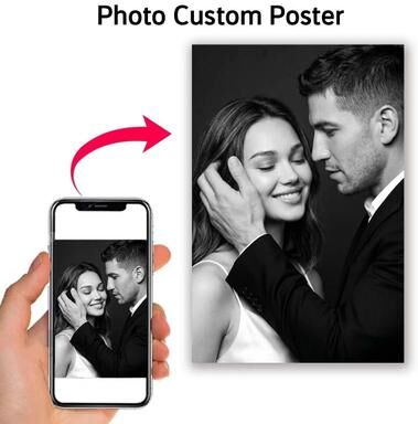 Uplift Picks Custom Photo Canvas Print For Personalized Wedding Family Pet Wall Art a 40cm 50cm