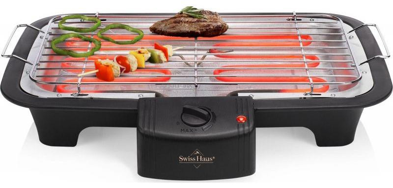 Swiss Haus SH-TBQ23 Elektrische tafelbarbecue, 2000W, zwart