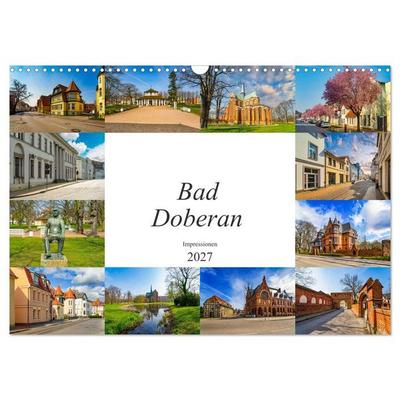 Bad Doberan Impressionen (Wandkalender 2027 DIN A3 quer), CALVENDO Monatskalender