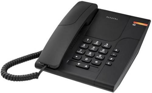 Alcatel Temporis 180 Noir Schnurgebundenes Telefon, analog Schwarz