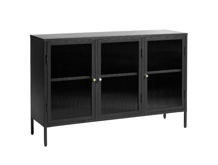Sideboard Coria 132 x 85cm Schwarz